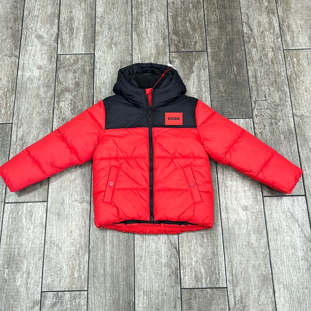 100% Authentic Hugo by Hugo Boss Kids Puffer Hooded Jacket - NWT